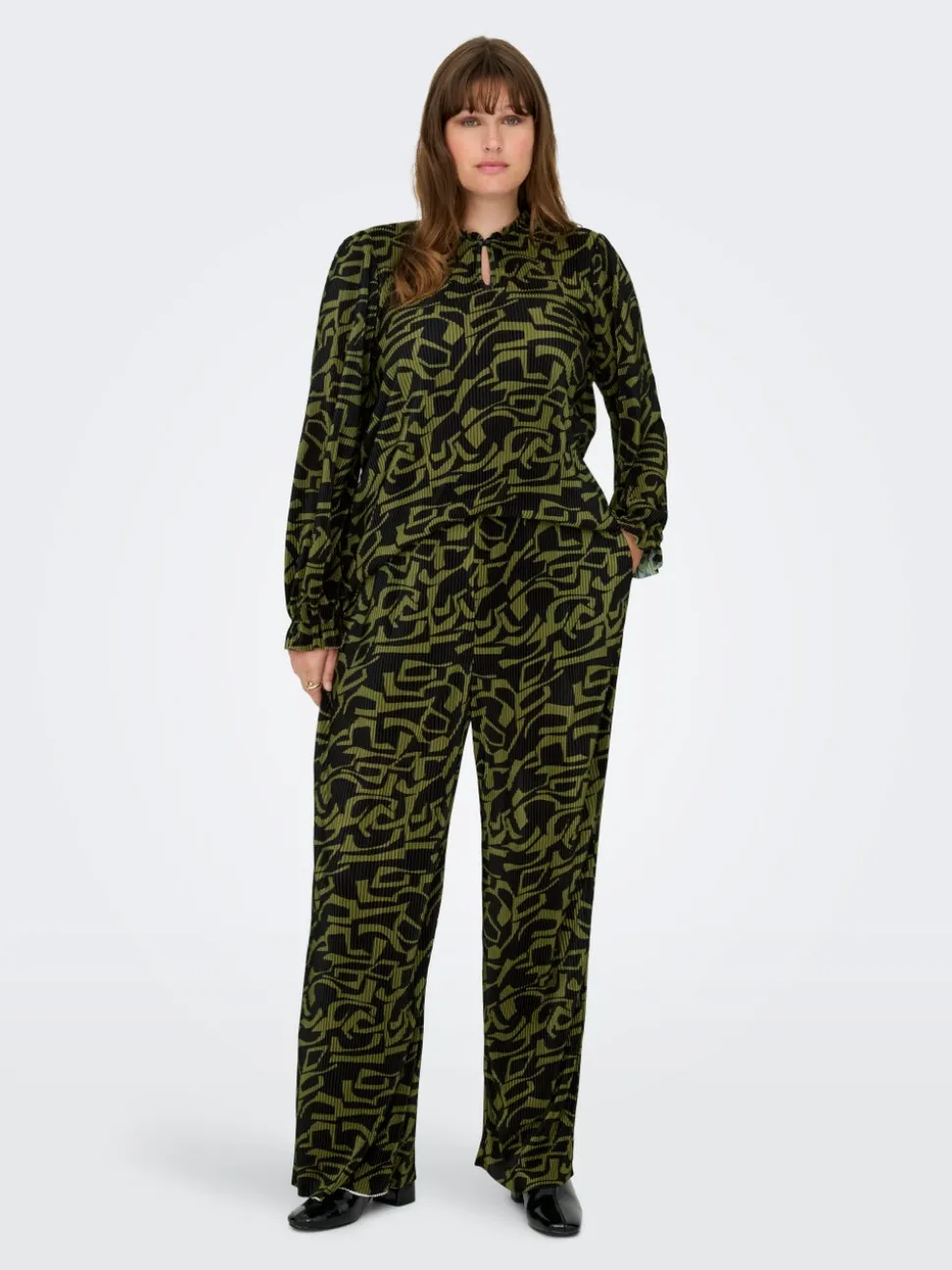 CARMIKA Regular Fit Pantalon plissé