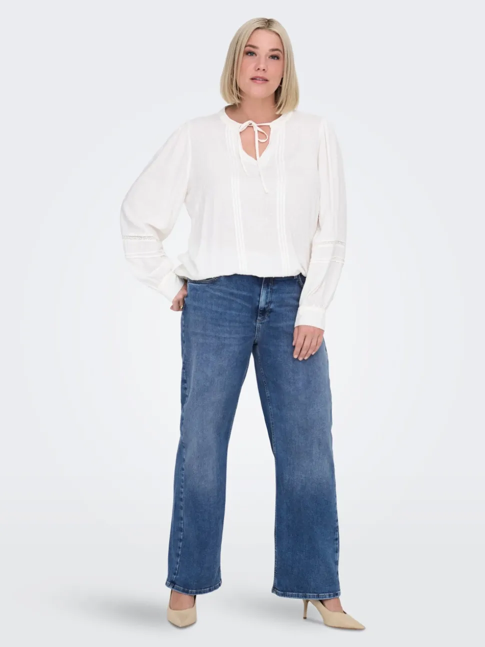 CARRADISON Taille haute Wide Leg Fit Jeans