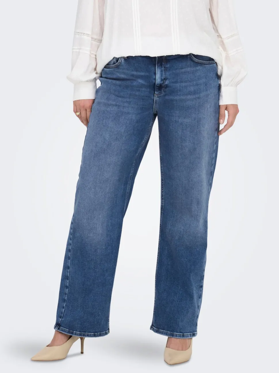 CARRADISON Taille haute Wide Leg Fit Jeans