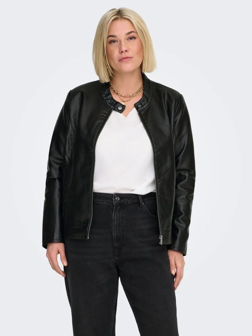 CARROBBER Veste en simili cuir