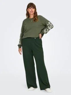 CARSANIA Regular Fit Pantalon à jambe large