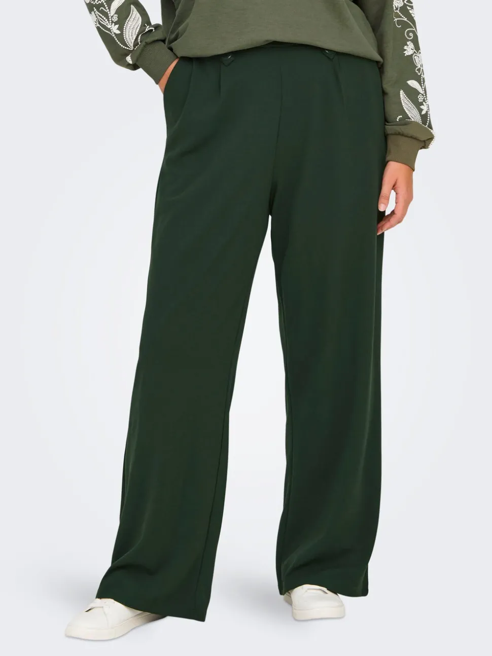 CARSANIA Regular Fit Pantalon à jambe large