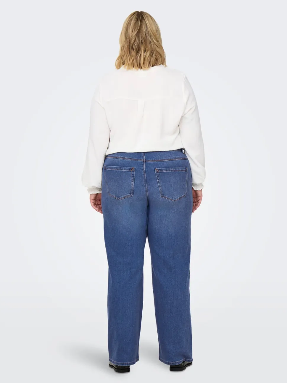 CARSNOW Taille haute Wide Leg Fit Jeans