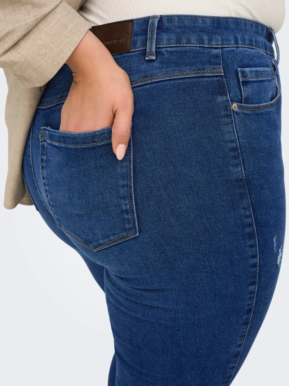 CARSNOW Taille haute Skinny Fit Jeans