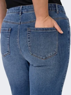 CARSNOW Taille haute Straight Fit Jeans
