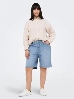 CARSONNY Taille haute Regular Fit Short en denim