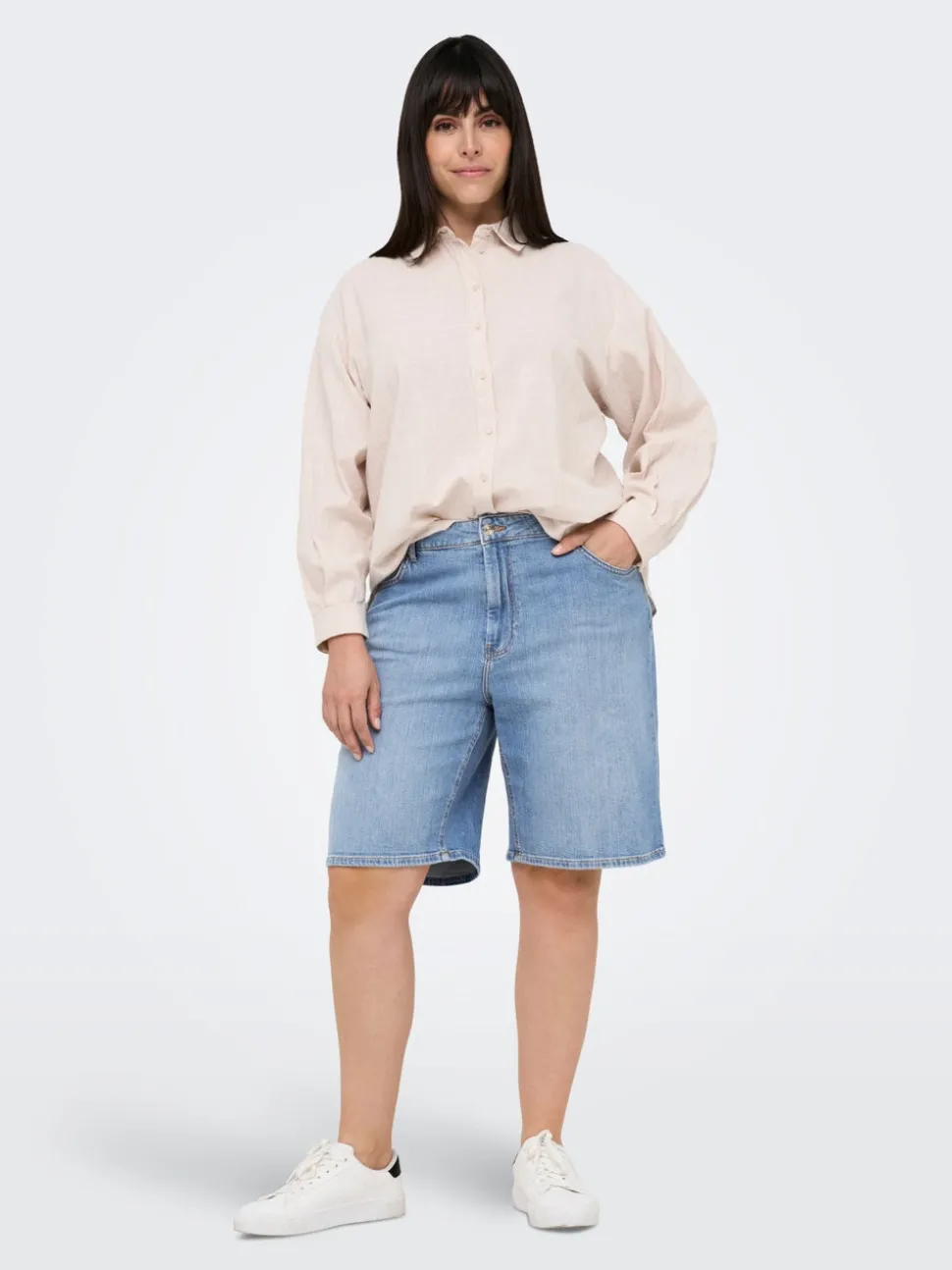 CARSONNY Taille haute Regular Fit Short en denim