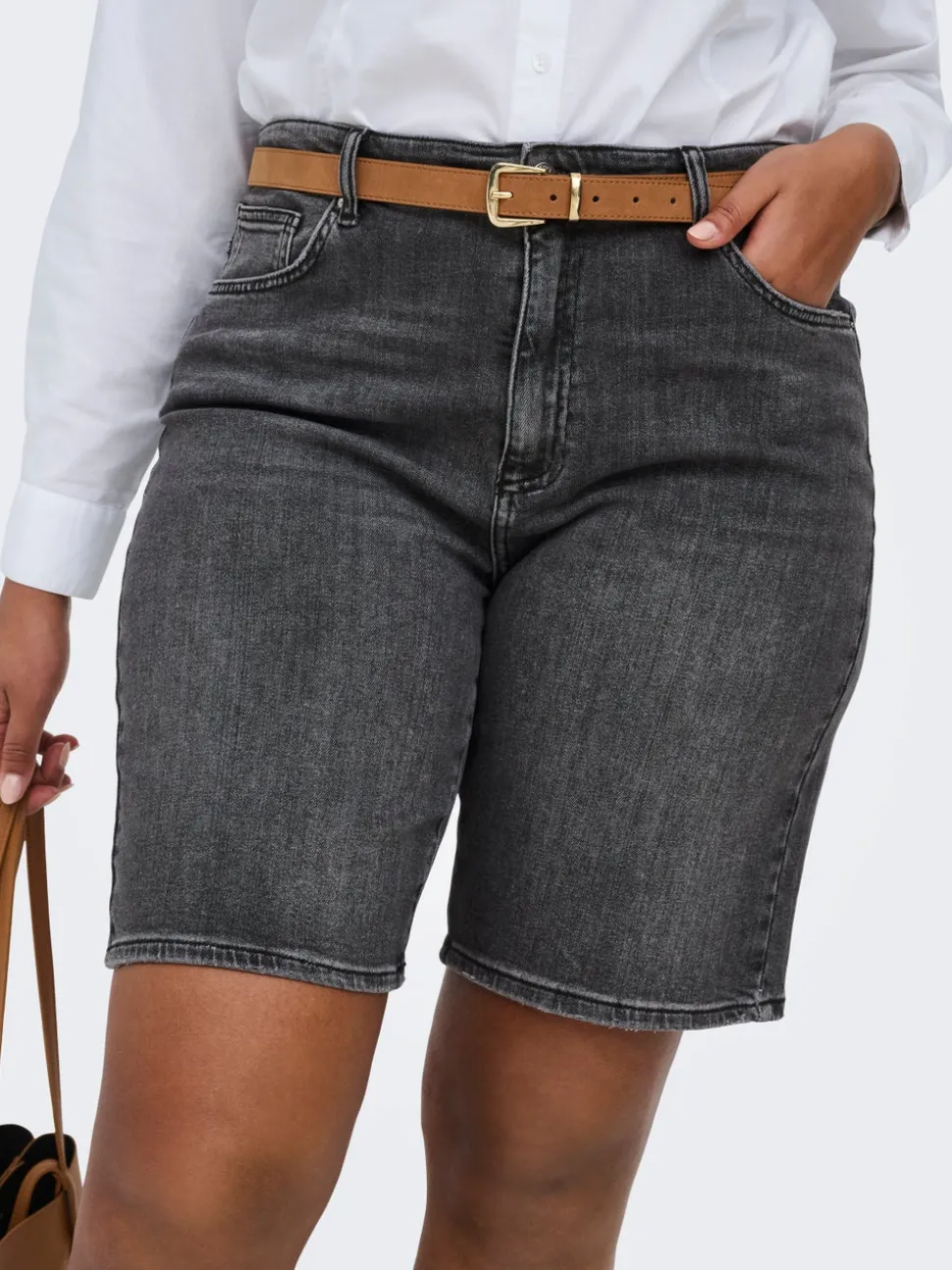 CARSONNY Taille haute Regular Fit Short en denim