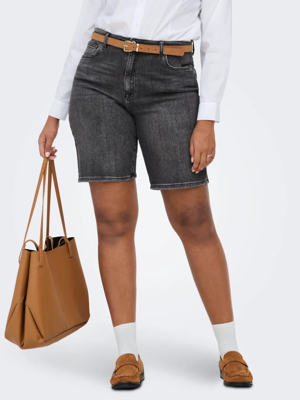 CARSONNY Taille haute Regular Fit Short en denim