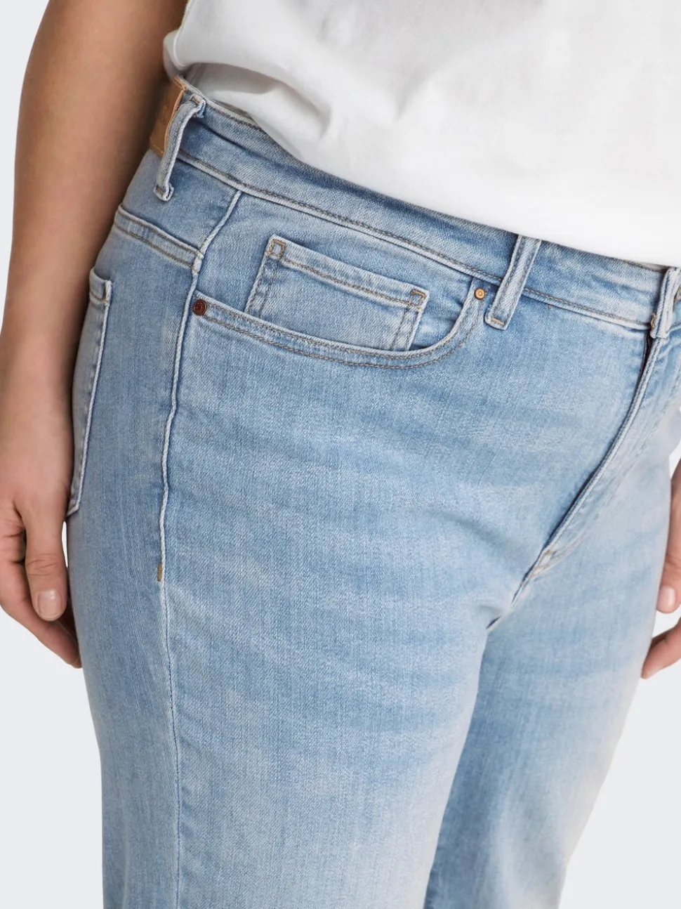 CARSUI Taille moyenne Slim Fit Jeans