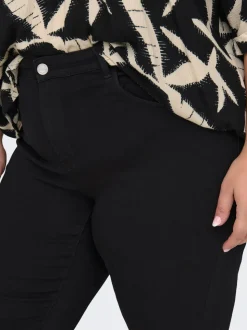 CARTHUNDER Taille moyenne Flared Fit Jeans