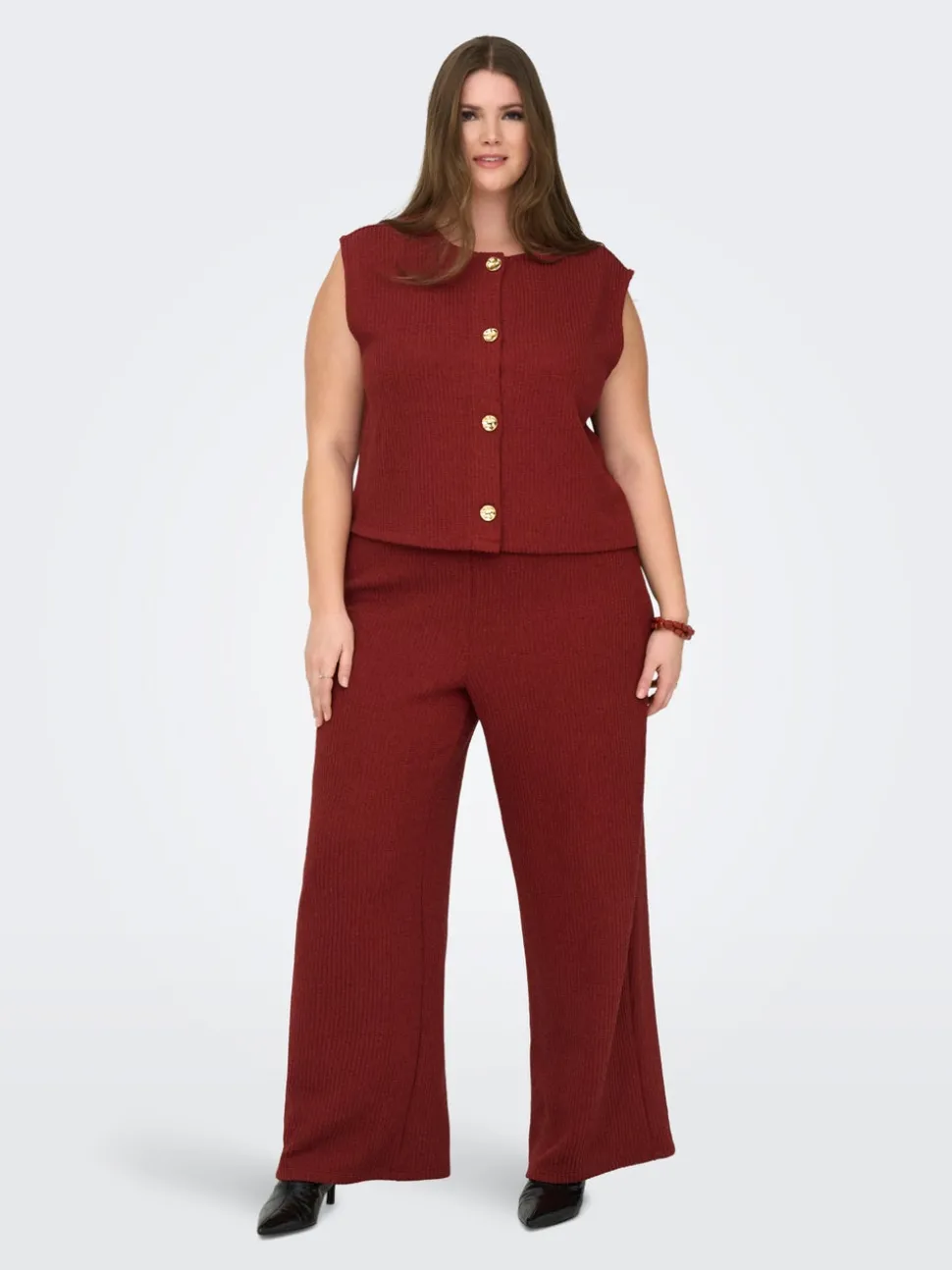 CARVICKI Flared Fit Pantalon à jambe large