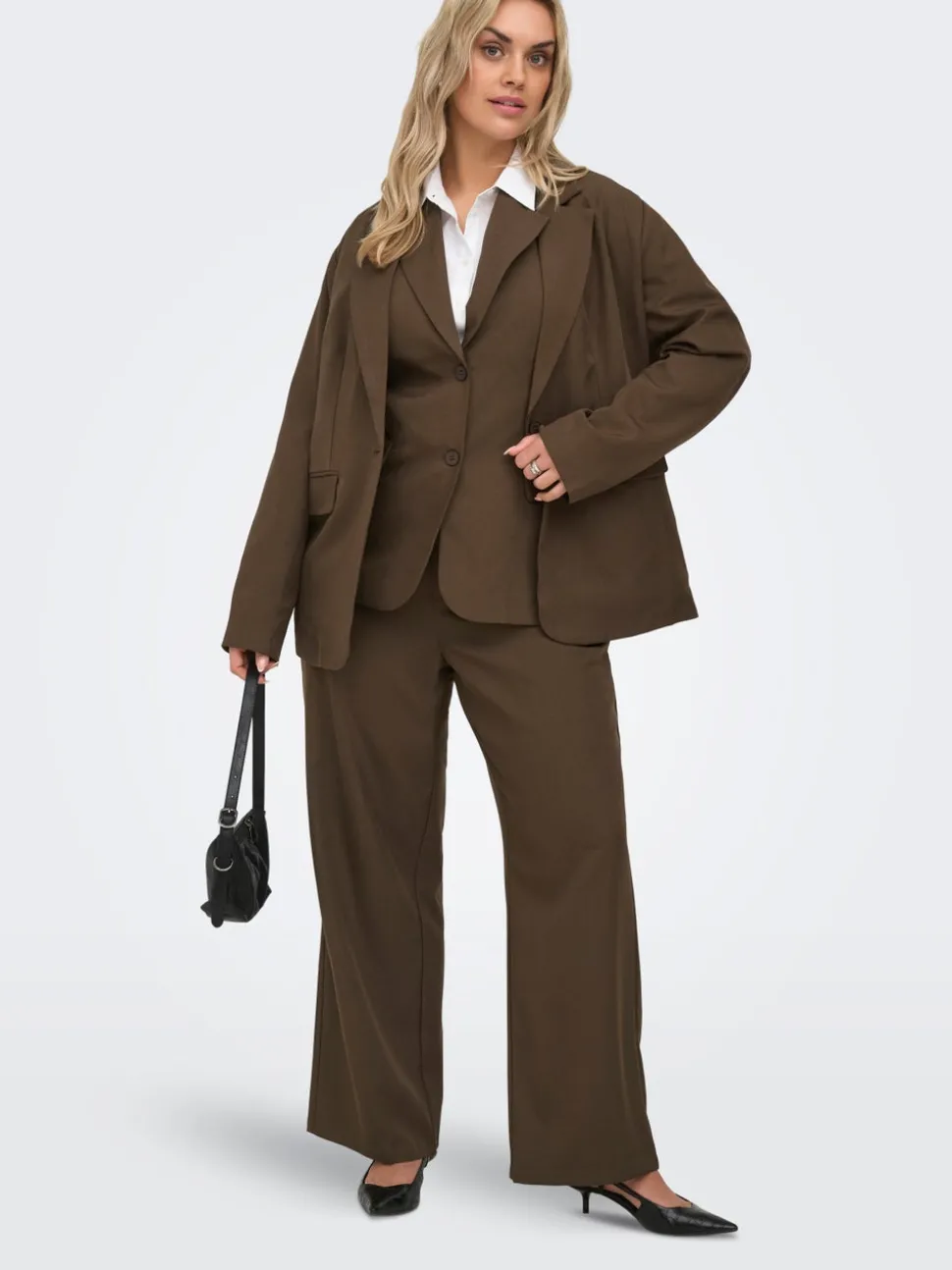 CARVICTORIA Wide Leg Fit Pantalon de tailleur