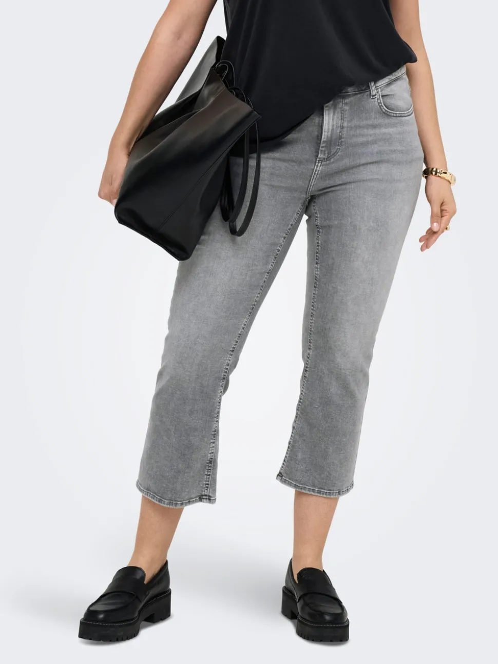 CARWILLY Sweet Flared Fit Court Jeans