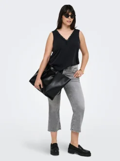 CARWILLY Sweet Flared Fit Court Jeans