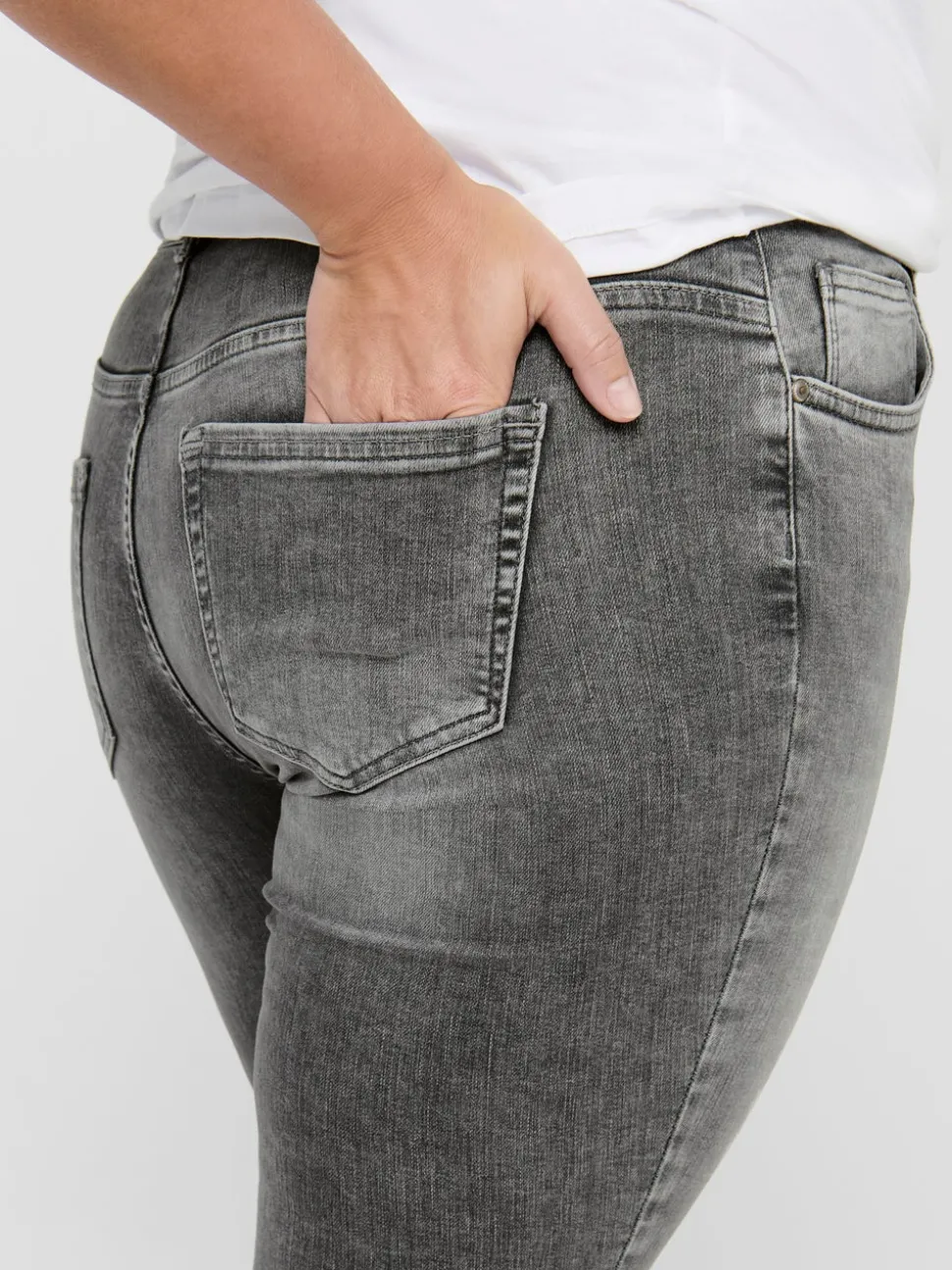 CARWILLY Taille classique Skinny Fit Longueur cheville Jeans
