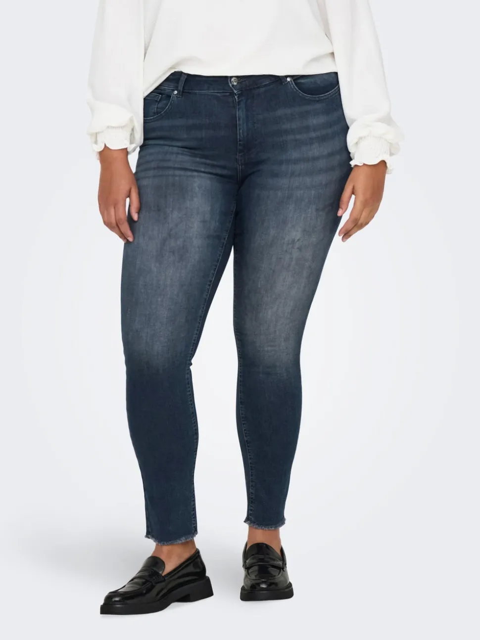 CARWILLY Taille haute Skinny Fit Longueur cheville Jeans