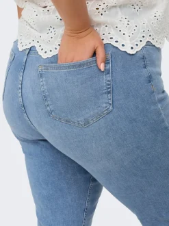 CARWILLY Taille haute Straight Fit Jeans