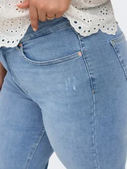 CARWILLY Taille haute Straight Fit Jeans
