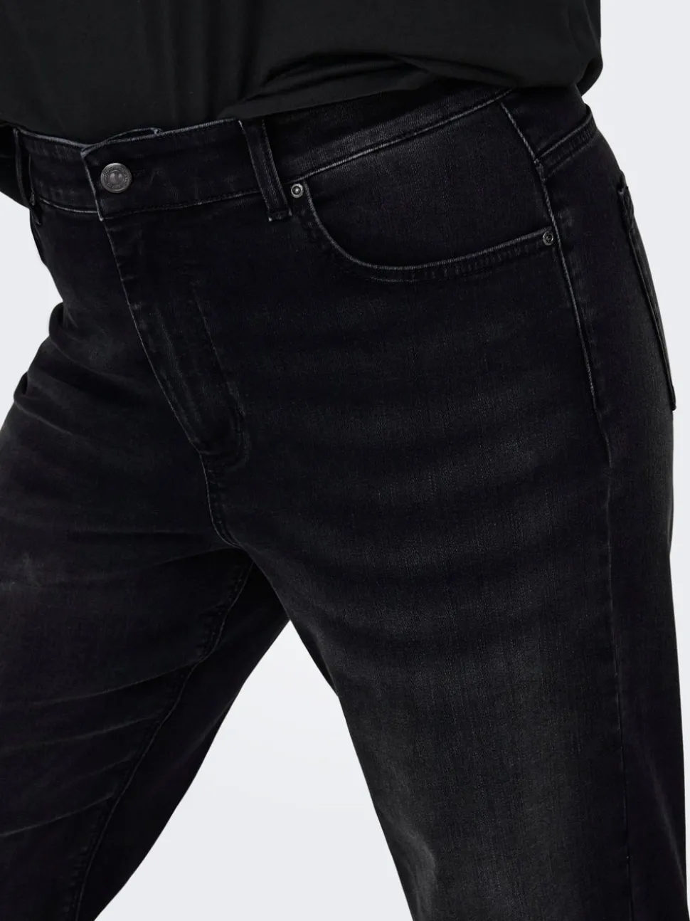 CARWILLY Taille haute Straight Fit Jeans
