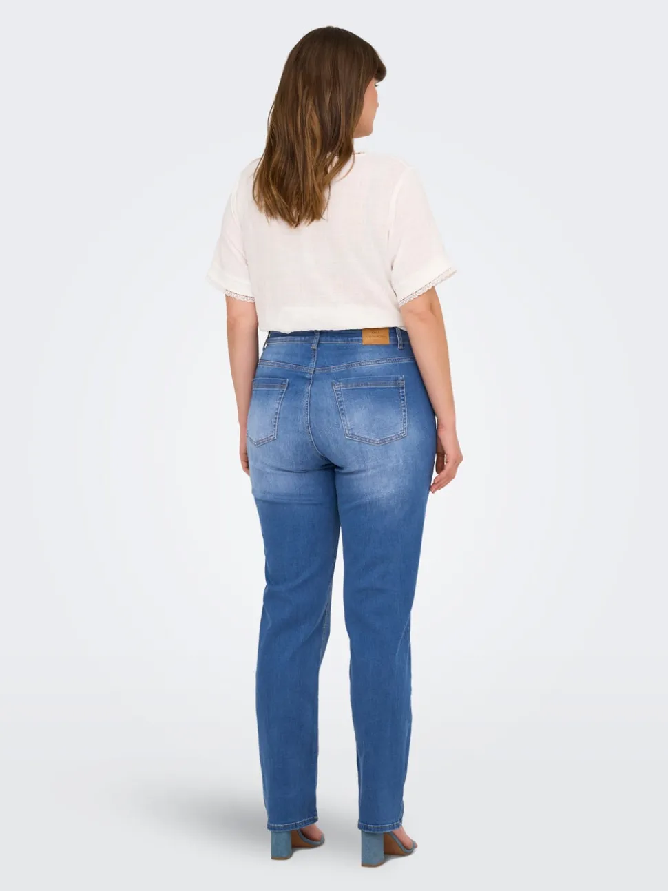 CARWILLY Taille haute Straight Fit Jeans