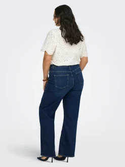 CARWILLY Taille haute Wide Leg Fit Jeans