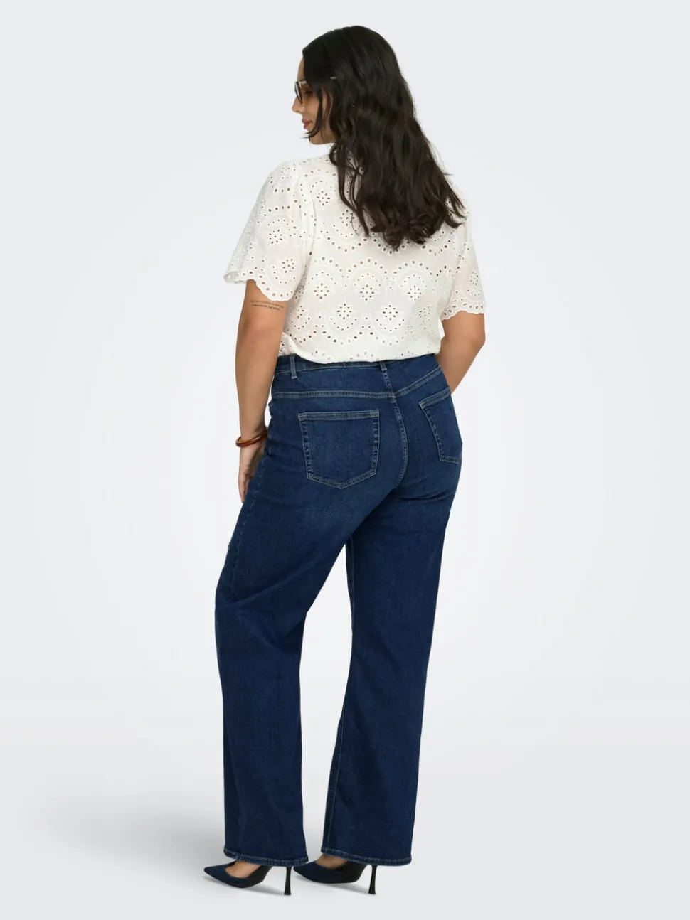 CARWILLY Taille haute Wide Leg Fit Jeans