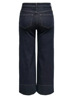 CARWILLY Taille haute Wide Leg Fit Court Jeans