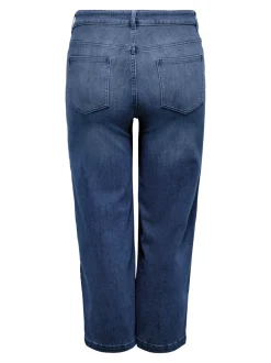 CARWILLY Taille haute Wide Leg Fit Court Jeans