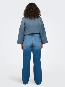 CARWILLY Taille haute Wide Leg Fit Jeans