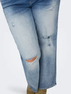 CARWILLY Taille haute Wide Leg Fit Jeans