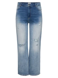 CARWILLY Taille haute Wide Leg Fit Jeans