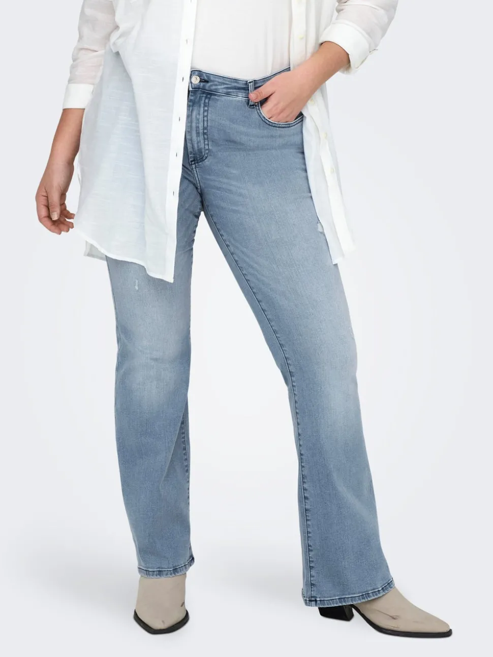 CARWILLY Taille moyenne Flared Fit Jeans