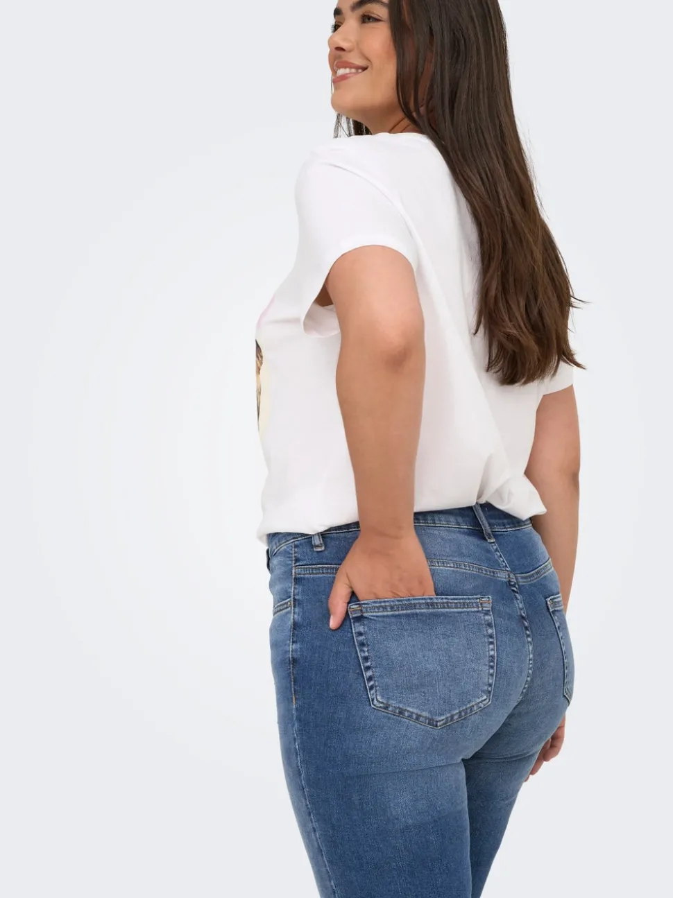 CARWILLY Taille moyenne Skinny Fit Longueur cheville Jeans