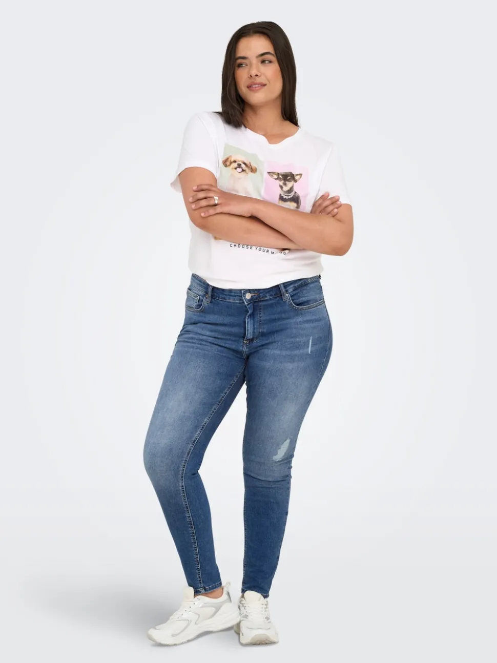 CARWILLY Taille moyenne Skinny Fit Longueur cheville Jeans