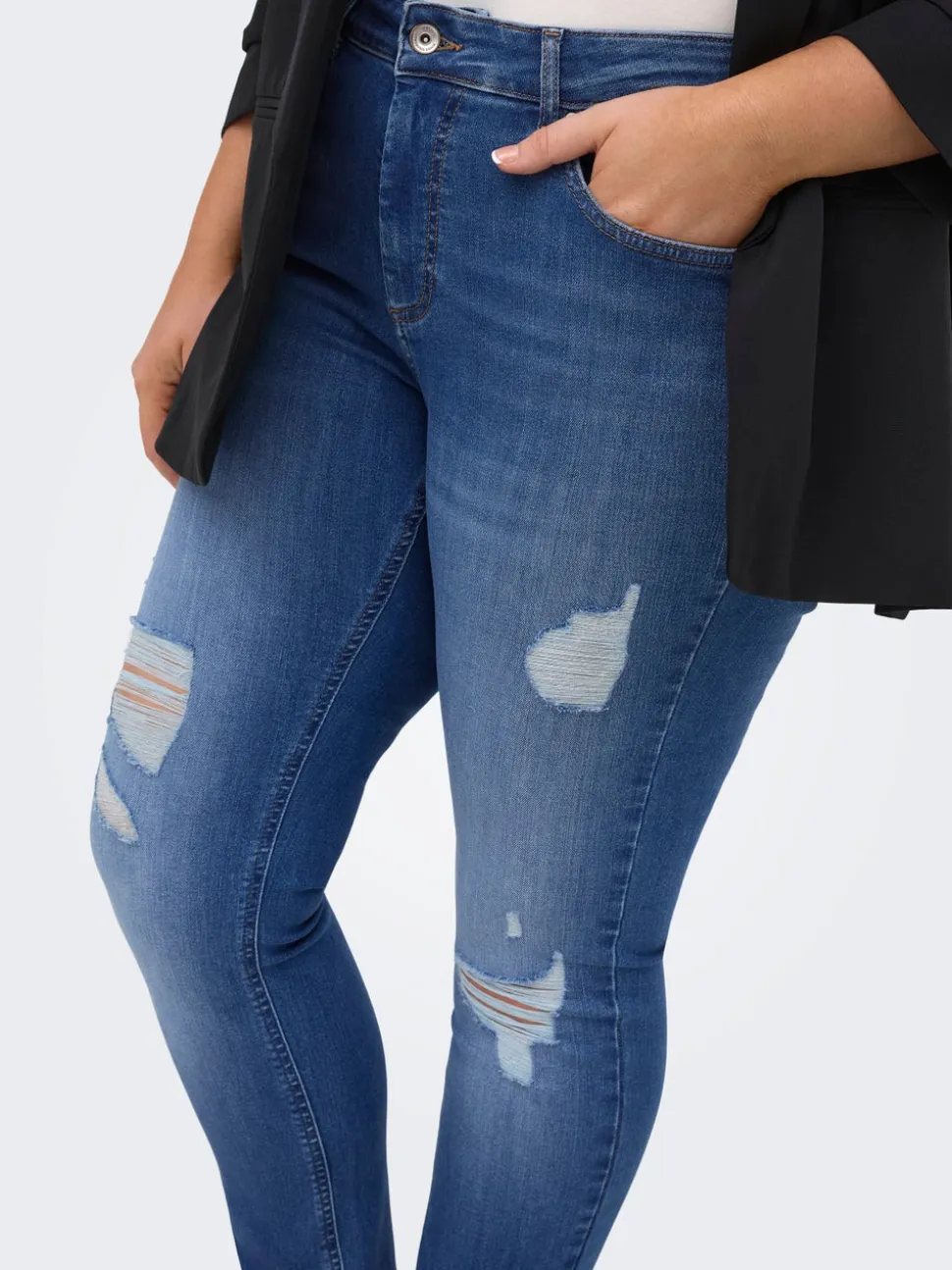 CARWILLY Taille moyenne Skinny Fit Longueur cheville Jeans