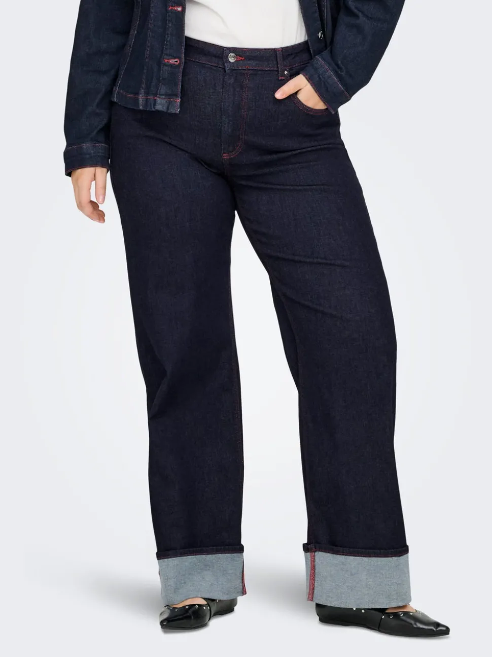 CARWILLY Wide Leg Fit Jeans