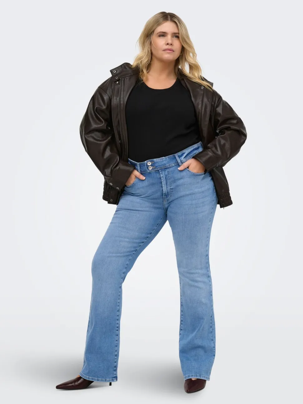 CARWILLY Taille haute Flared Fit Jeans