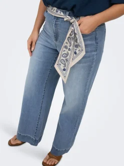 CARWILLY Taille haute Wide Leg Fit Jeans