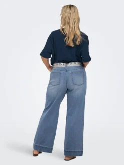 CARWILLY Taille haute Wide Leg Fit Jeans