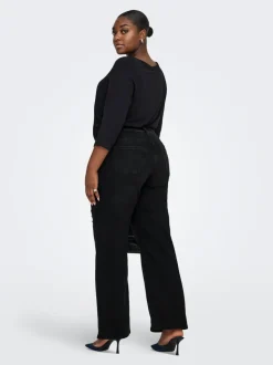 CARWILLY Taille haute Wide Leg Fit Jeans