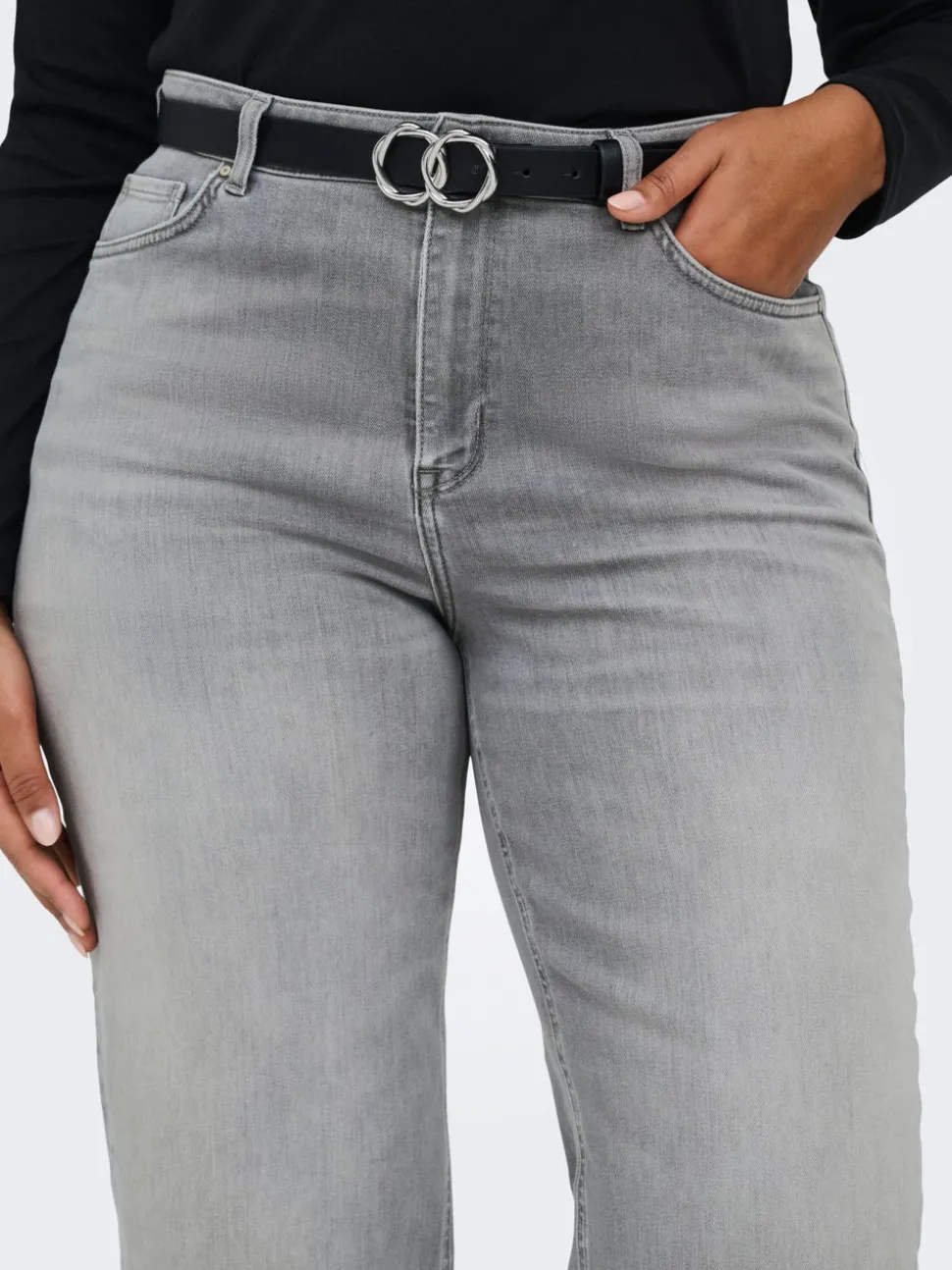 CARWILLY Taille haute Wide Leg Fit Jeans