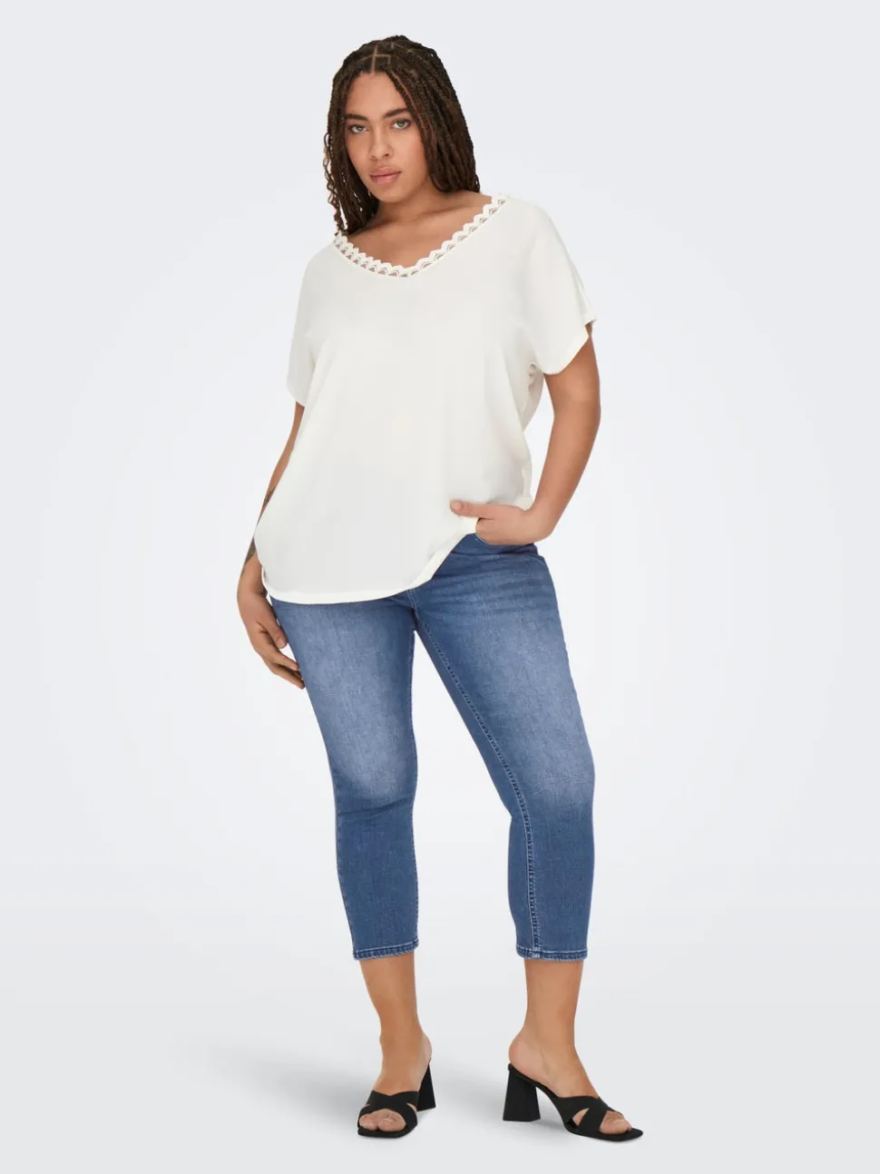 CARWILLY Taille moyenne capri Skinny Fit Jeans