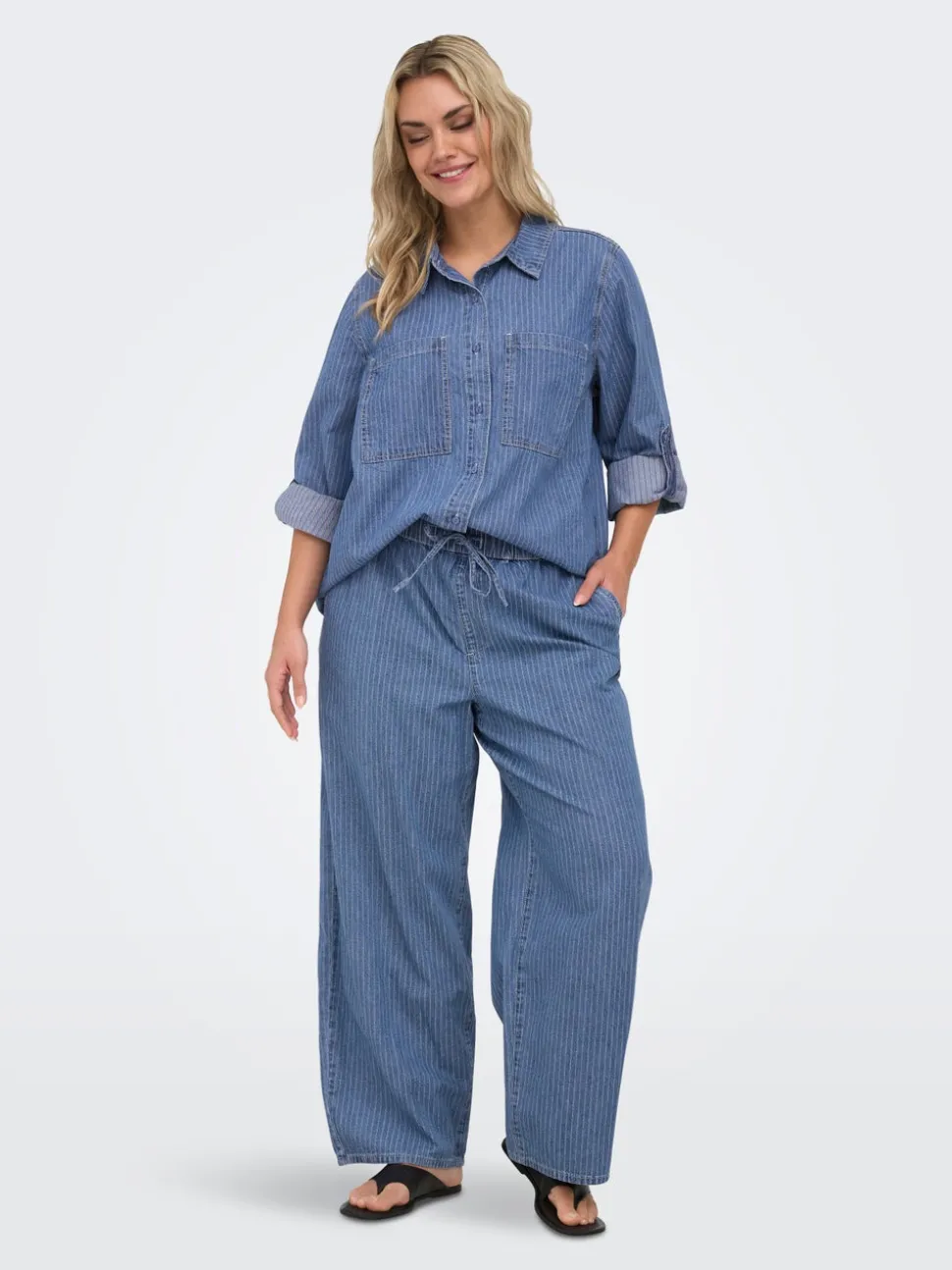 CARYASMIN Wide Leg Fit Pantalon à jambe large
