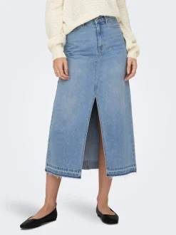 JDYBELLA Jean Jupe en denim Jupe midi