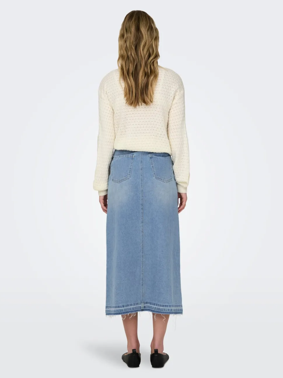 JDYBELLA Jean Jupe en denim Jupe midi
