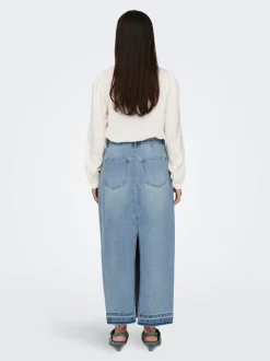 JDYBELLA Jean Jupe en denim Jupe longue