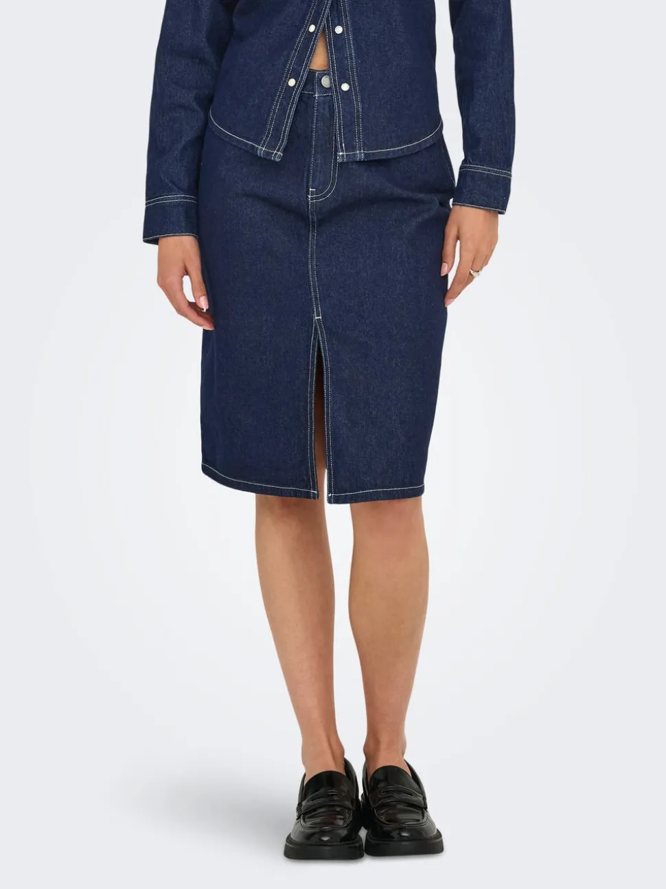 JDYBELLA Jean Jupe en denim Jupe midi
