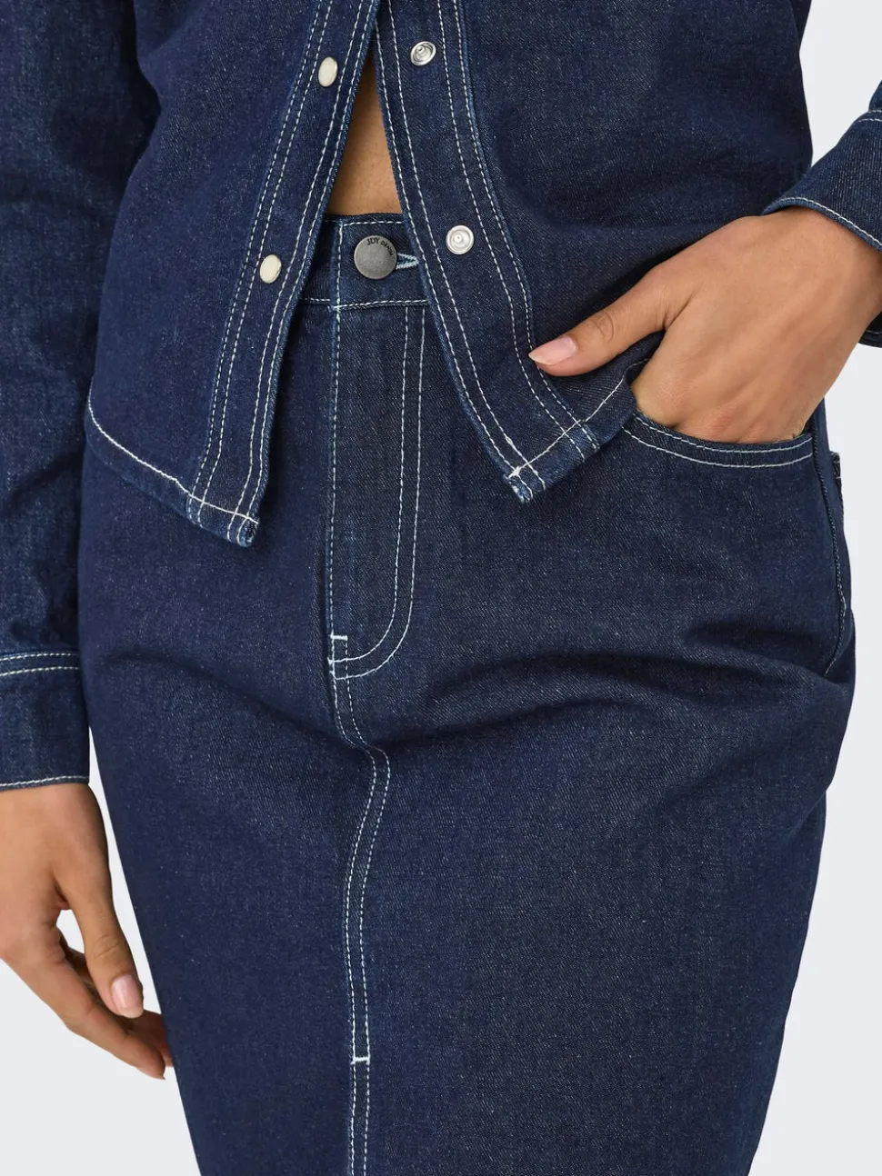 JDYBELLA Jean Jupe en denim Jupe midi