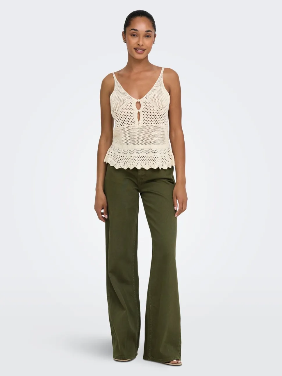 JDYCARINA Taille haute Wide Leg Fit Jeans